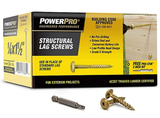 Hillman 47866 Power Pro Star Drive Construction Lag Screw 1/4"-20 x 1-1/2" 75-Pc