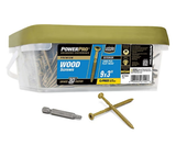 Hillman 967794 Power Pro Premium Exterior Wood Screws #9 x 3", 1000-Pack