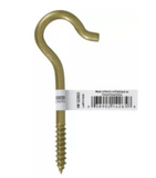 Hardware Essentials 322603 Durasteel Ceiling Hook, Gold, Flagged, #4x3-7/8" 1-Pc