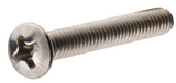 Hillman 882007 Stainless Phillips Oval-Head Machine Screws, 1/4"-20x2-1/2", 2-Pk