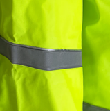 Blue Mountain Unisex Polyester Hi Vis Green Rainsuit Jacket and Bib Set, Medium