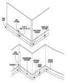 Commercial Electric A64W 1/4 Round Channel Outside 90-Degree Elbow
