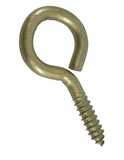 Hardware Essentials 322628 Large Gold Fg Screw Eye Bolt, 0.363"x3-7/8", 1-Pc