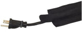 Commercial Electric A92-5K 5 ft. Fabric Floor Cord Protector in Black