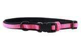 Retriever 15422 Q AQB18 Polyester Adjustable Soft Dog Collar, Pink, 1 x 18-26in.