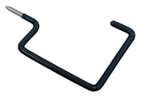 Hardware Essentials 852156 Large Storage Hook, Black Vinyl, 50lb. Wt. Capacity