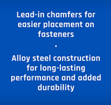 JobSmart JS202406 Chrome Alloy 1/4 Drive SAE Shallow Socket Set, 10-Piece