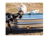 CountyLine 50130198 40 gal. Oval Galvanized Steel Stock Tank, 2 ft x 4 ft x 1 ft