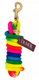 Dumor T-99-2156-R1 10 ft Polyester Lead Rope with Bolt Snap Rainbow for Horses