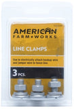 American FarmWorks AGLC-AFW Electric Fence Line Clamps Metal Galvanized