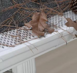 Snap-In Filter 3 ft. White Vinyl Micro-Mesh Gutter Guard