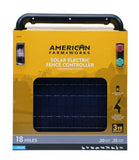 American FarmWorks ESP18MN2-AFW 18-Mile Solar-Powered Fence Energizer 0.2 Joule
