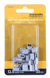 American FarmWorks HTCS23-AFW 2-3 Gritted Crimping Sleeves for Gauge Wire, 25-Pack