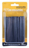 American FarmWorks HTFT25-AFW 4 in. High Tensile Fin Tube Insulators Black, 25-Pack
