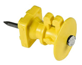 American FarmWorks IWKNY-AFW Electric Fence Wood Post Knob Insulators for 9-22 Gauge Steel, Aluminum and High-Tensile Wire, Yellow, 25-Pack