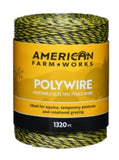 American FarmWorks PW1320Y6-AFW Polywire Electric Fencing 1,320 ft. x 180 lb.