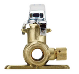 1/2 in. Brass PEX-A Barb Ball Valve with Drain and Mounting Pad