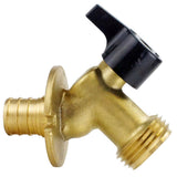 3/4 in. Brass PEX Barb x 3/4 in. Garden Hose Thread Quarter-Turn Sillcock