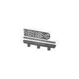 AquaStar 32CDFL105 32" Channel Drain with 3-Port Sump - Dark Gray