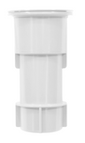 AquaStar SMUS101 5" Umbrella Stand w/ Sleeve andd center Cap- White