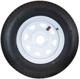 Hi-Run ASB1004 - Trailer Tire, ST205/75D15, 5-Hole White Spoke Wheel, ASB1004