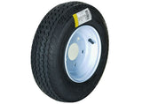 Hi-Run ASB1046 Trailer Tire, 4.80-8, 5-Hole White Spoke Wheel, Load Range B 4PR
