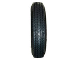 Hi-Run ASB1053 Trailer Tire, 4.80-12, 5-Hole White Spoke Wheel, Load Range B 4PR