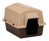 Aspen Pet Petbarn 3 Dog House, Plastic, Tan/Brown, 25 to 50 Pounds, Medium