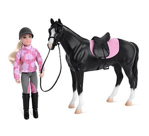 Breyer B-FS-10187 Freedom Series 1:12 English Horse And 6" Rider, Lauren & Logan