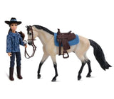 Breyer B-FS-10247 Freedom Series Western Horse and Rider, Mackenzie & Mesquite