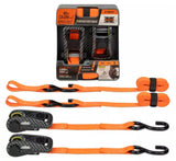 SmartStraps 228 Heavy-duty Premium CarbonX Rachet Tie Down Straps, 10 ft.- Count of 2
