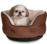 Retriever 23SRTC04 High-Wall Cuddler Pet Bed, 18" Small, Brown/Cream