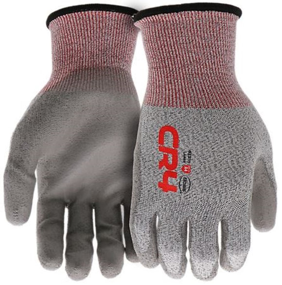 Boss B33111-L Unisex ANSI A4 Rate Tactile CR4 Cut Gloves, Gray, Large, 1 Pair