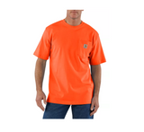 Carhartt K87 Men's Loose Fit Heavyweight Short-Sleeve T-Shirt/Brite Orange/Large