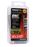 Hillman 116805 Power Pro One Bronze Multi-Material Screws #10 x 3-1/2", 12-Pack