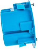 Carlon B618RR Round Old Work Electrical Box 1-Gang 18 cu. in. Non-Metallic Blue