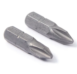 Mibro 304652 Steel Alloy Driver 25mm Philips #2 Screwdriver Bit, 2-Pack