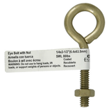 Hillman Hardware Essentials 322610 Forged Eye Bolt with Hex Nut 1/4"-20 X 2-1/2"