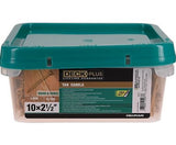 Hillman 49325 Deck Plus Tan Canela Deck Screws #10 x 2-1/2", 1000-Pack
