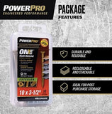 Hillman 116805 Power Pro One Bronze Multi-Material Screws #10 x 3-1/2", 12-Pack