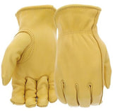 Boss B84091-WM Women's Deerskin Leather Driver Work Gloves, Yellow, Small 1-Pair