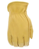 Boss B84091-WM Women's Deerskin Leather Driver Work Gloves, Yellow, Small 1-Pair