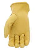 Boss B84091-WM Women's Deerskin Leather Driver Work Gloves, Yellow, Small 1-Pair