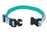 Retriever 61482 Q Y0118 Adjustable Ribbon Overlay Dog Collar, Sketch Flower, 5/8 x 12-18 in.