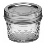 Ball 1440080400 4 oz.Capacity Regular Mouth Quilted Crystal Jelly Jars, 12 ct.