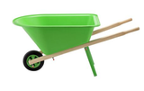 Barn Star WH0201 Kids' Green Wheelbarrow, 22 lb. Capacity