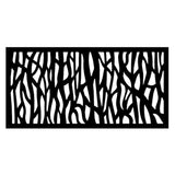 2 ft. x 4 ft. Sprig Black Vinyl Decorative Screen Panel