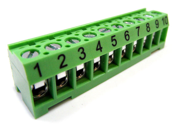 Jandy Zodiac 6610 Replacement Terminal Bar 10 Pin Connector - Green RS Aqualink