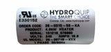 HydroQuip 26-0315-5S-KA Flo Thru Heater 4.0KW 240V 2" x 15", Hercules AP-1400