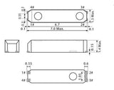 Seiko Instruments SSP-T7-F Series Crystal Oscillator 32.768kHz, SMD/SM Type, 10-Pack